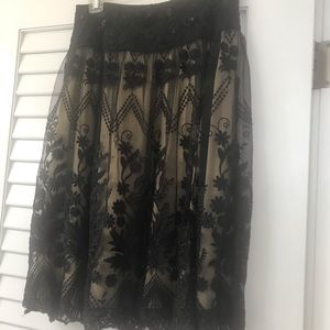 Lace skirt -Anthropology- Basil and Maude